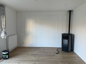 Photo de galerie - Travaux de rafraîchissement de peinture avec création de moulures faites main