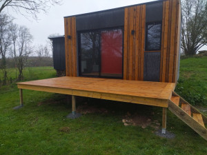Photo de galerie - Fabrication et pose terrasse sur pilotis 