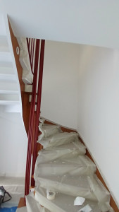Photo de galerie - Peinture escalier pour un appartement en duplex