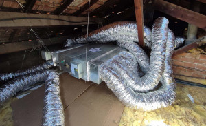 Photo de galerie - Installation d’un système de climatisation gainable dans une villa 