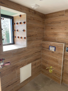 Photo de galerie - Imitation parquet en faïence format 120/23