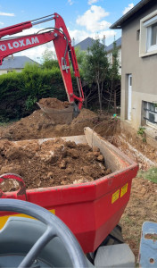 Photo de galerie - Terrassement pour l’extension d’une maison sur Blois 