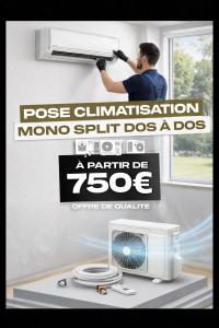Photo de galerie - Pose de climatisation 