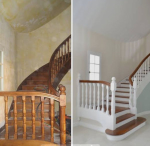 Photo de galerie - Avant et après cage d'escalier rue jean jaures toulouse