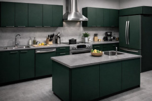 Photo de galerie - Pose adhésif sur mobilier et plan de travail