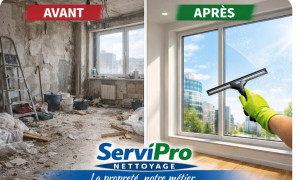 Photo de galerie - Nettoyage après travaux 