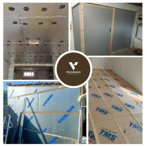 Photo de galerie - Isolation sous et sur plancher. isolation de garage...