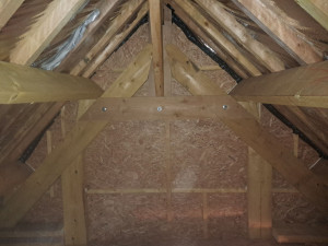 Photo de galerie - Réalisation charpente, couverture et pignon 