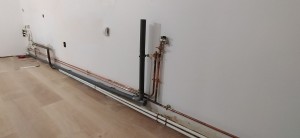 Photo de galerie - Installation complète cuivre et PVC + robinet extérieur 