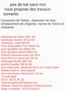 Photo de galerie - Descriptif de mes prestations