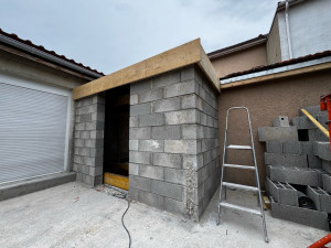 Photo de galerie - Extension couloir toit plat en béton