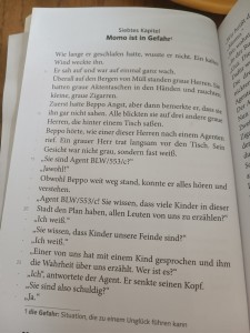 Photo de galerie - Extrait de libre du roman utilisé lors de mes cours d'allemand.