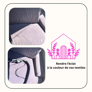 Photo de galerie - Nettoyage de vos canapés et textiles 