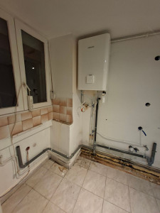 Photo de galerie - La pose d'un cumulus Atlantic connecté. mise en place d'eau chaude et eau froide avec l'évacuation d'eau 