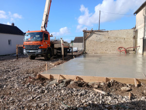Photo de galerie - Dalle 200m2 pour hangar de se stockage