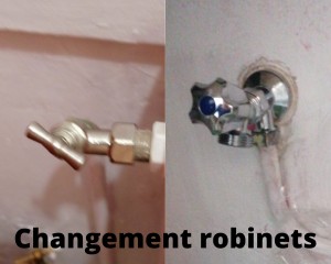 Photo de galerie - Réparation fuite et changement de robinets si nécessaire ( ici machine a laver et toilettes?