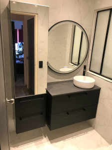 Photo de galerie - Montage et raccordement meuble de salle de bain 