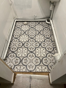 Photo de galerie - Carrelage d’un wc