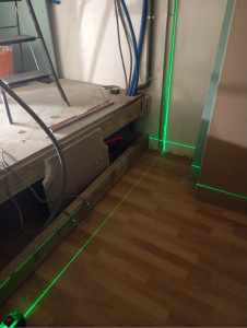 Photo de galerie - Création salle de bain suspendu au départ d’une chambre 