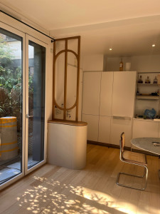 Photo de galerie - Réalisation d un meuble d entrée et d un claustra 