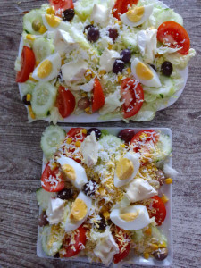 Photo de galerie - Une salade préparée par moi même pour un dîner spécial. 