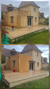Photo de galerie - Nettoyage et traitement de façade a gourdon