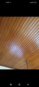 Photo de galerie - Réalisation peinture sur plafond Avent 