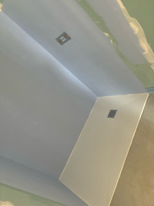 Photo de galerie - Pose receveur de douche avant faïence 