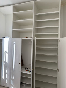 Photo de galerie - Pose grand dressing sur mesure 