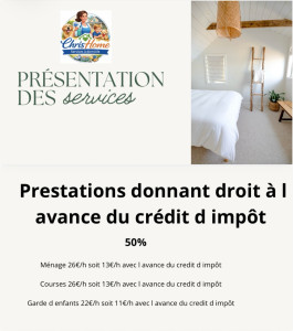 Photo de galerie - Ménage, repassage, courses et garde d enfants 
