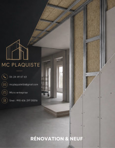 Photo de galerie - Plâtrerie - Murs - Plafonds