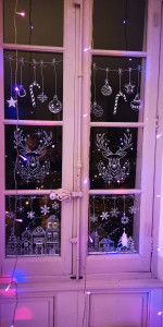 Photo de galerie - Décoration vitrines fenêtres 