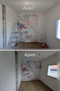 Photo de galerie - Dépose papier peint panoramique 