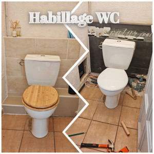 Photo de galerie - Création d'un habillage WC
