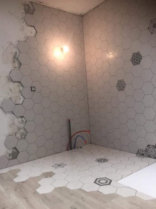 Photo de galerie - Rénovation salle d'eau pendant travaux