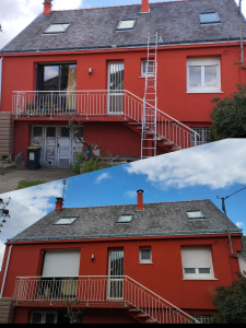 Photo de galerie - Remplacement de gouttière en zinc 