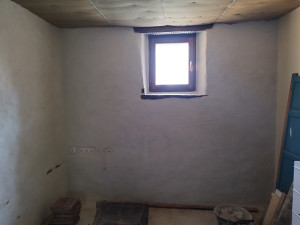 Photo de galerie - 1er enduit terre/ 2nd enduit chaux