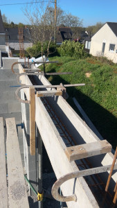 Photo de galerie - Coffrage, linteau très simple comme technique