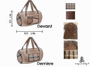 Photo de galerie - Recyclage d’un manteau en sac