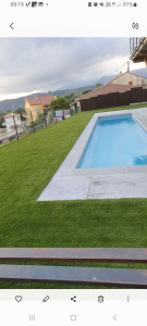 Photo de galerie - Pose de gazon synthétique 