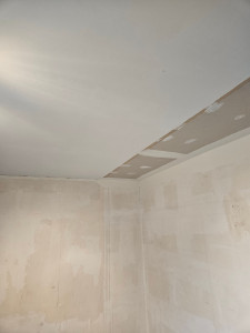 Photo de galerie - Préparation de murs enduit
