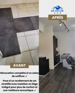 Photo de galerie - Pose d’un sol 