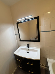Photo de galerie - Remplacement meuble vasque plus le miroir