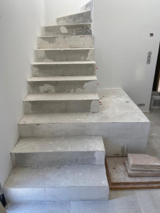 Photo de galerie - Béton ciré ( préparation)