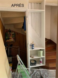 Photo de galerie - Placard chaussures portes manteau fini