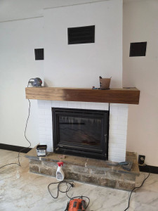 Photo de galerie - Décoration d'une ancienne cheminée 