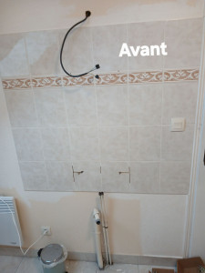 Photo de galerie - Pose PVC murale