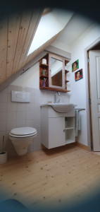 Photo de galerie - Salle d'eau compacte entièrement réalisée par mes soins. 