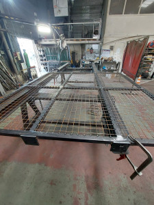 Photo de galerie - Création d'un box grillagé avec son ouvrant 