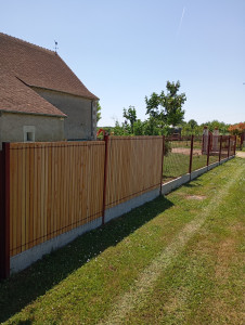 Photo de galerie - Pose clôture et occultant 